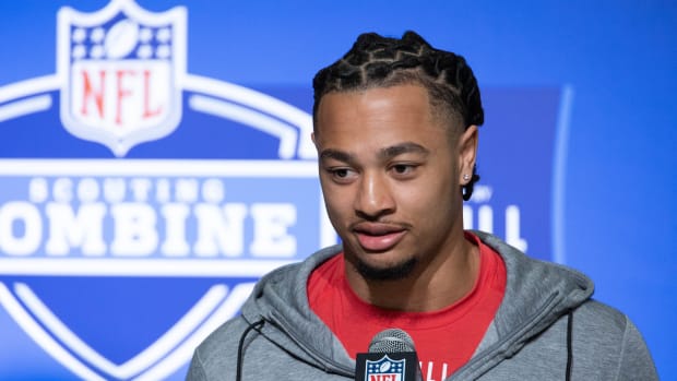 Ohio State WR Jaxon Smith-Njigba at the 2023 NFL Combine